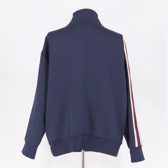 CULT OF INDIVIDUALITY Men's Zip-up Jacket Varsity Striped Navy Blue Size XL - Picture 6 of 10